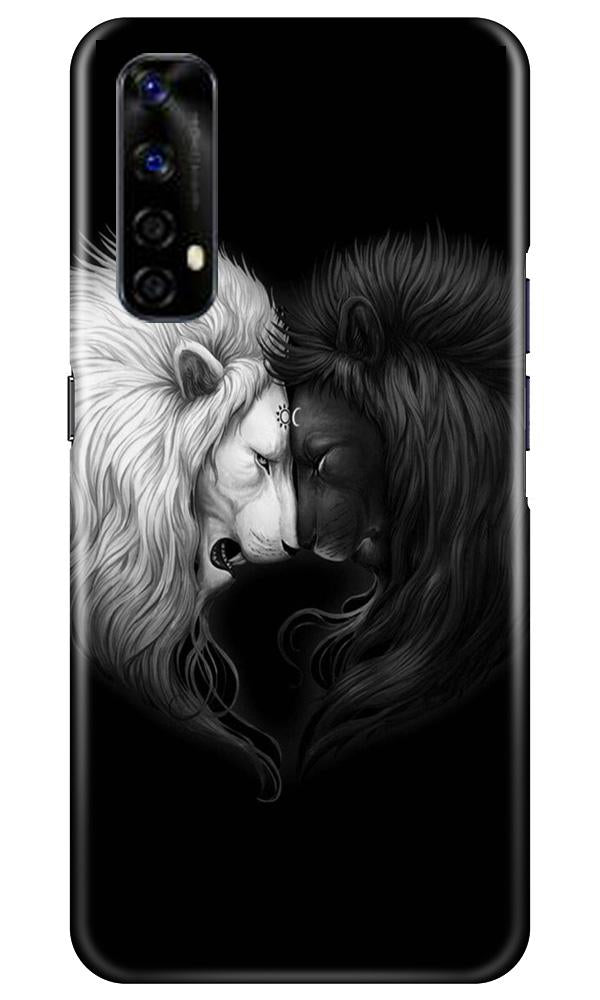 Dark White Lion Mobile Back Case for Realme Narzo 20 Pro (Design - 140) Dark White Lion Case for Realme Narzo 20 Pro (Design - 140)