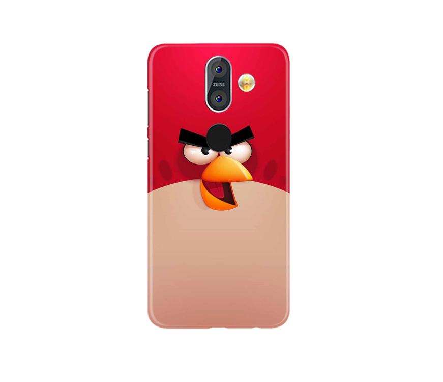 Angry Bird Red Mobile Back Case for Nokia 8.1 (Design - 325) Angry Bird Red Mobile Back Case for Nokia 8.1 (Design - 325)