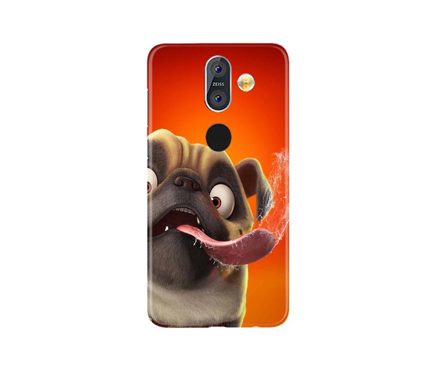 Dog Mobile Back Case for Nokia 8.1 (Design - 343) Dog Mobile Back Case for Nokia 8.1 (Design - 343)