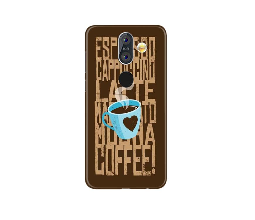 Love Coffee Mobile Back Case for Nokia 8.1 (Design - 351) Love Coffee Mobile Back Case for Nokia 8.1 (Design - 351)