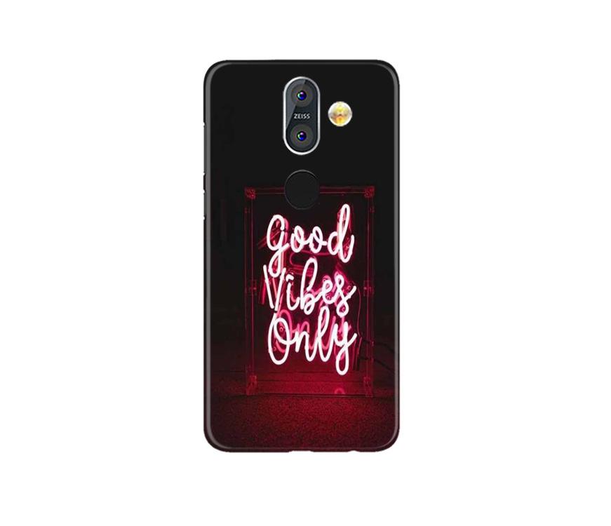 Good Vibes Only Mobile Back Case for Nokia 8.1 (Design - 354) Good Vibes Only Mobile Back Case for Nokia 8.1 (Design - 354)