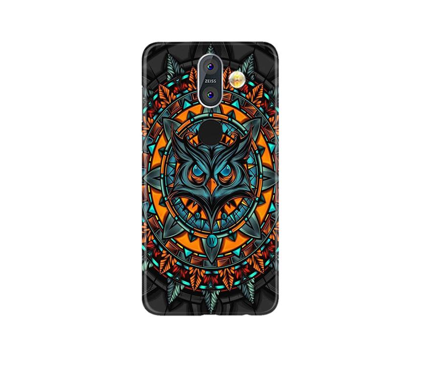 Owl Mobile Back Case for Nokia 8.1 (Design - 360) Owl Mobile Back Case for Nokia 8.1 (Design - 360)