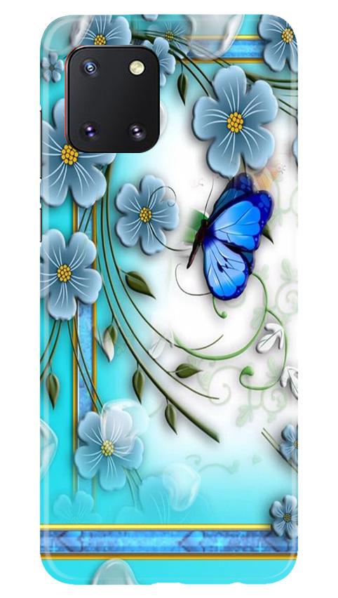 Blue Butterfly Mobile Back Case for Samsung Note 10 Lite (Design - 21) Blue Butterfly Case for Samsung Note 10 Lite