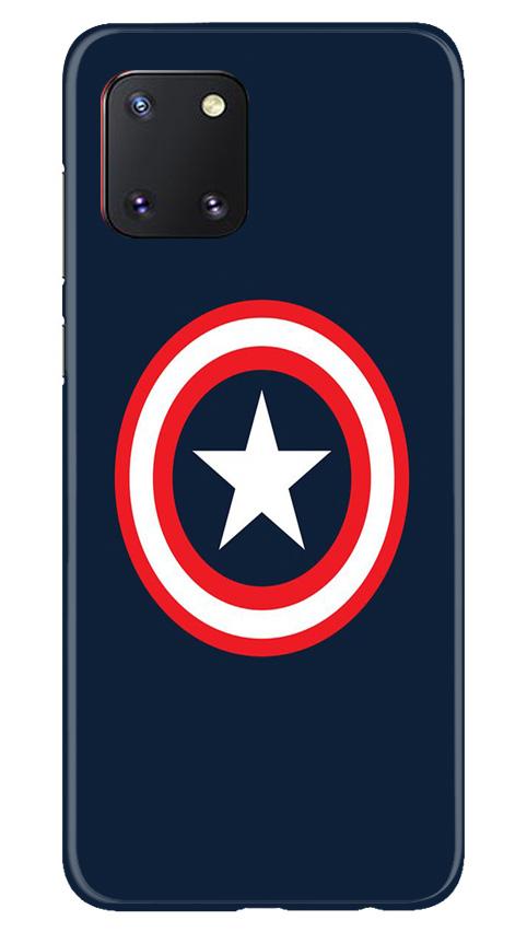 Captain America Mobile Back Case for Samsung Note 10 Lite (Design - 42) Captain America Case for Samsung Note 10 Lite