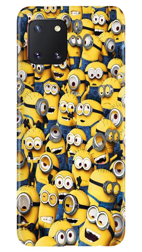 Minions Mobile Back Case for Samsung Note 10 Lite (Design - 126) Minions Case for Samsung Note 10 Lite (Design - 126)