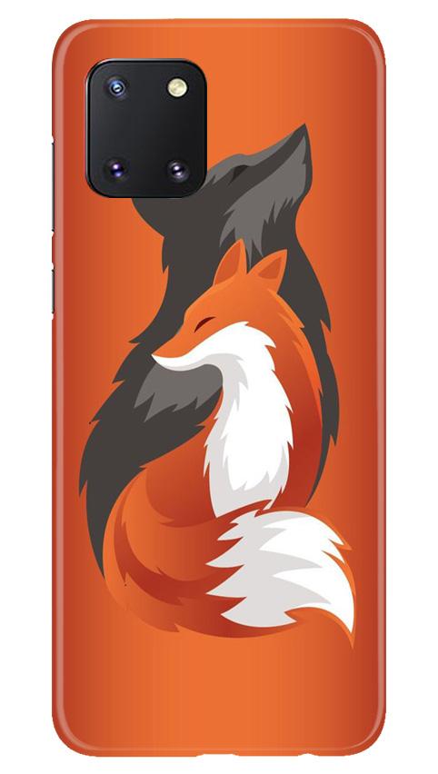 Wolf Mobile Back Case for Samsung Note 10 Lite (Design - 224) Wolf Case for Samsung Note 10 Lite (Design No. 224)