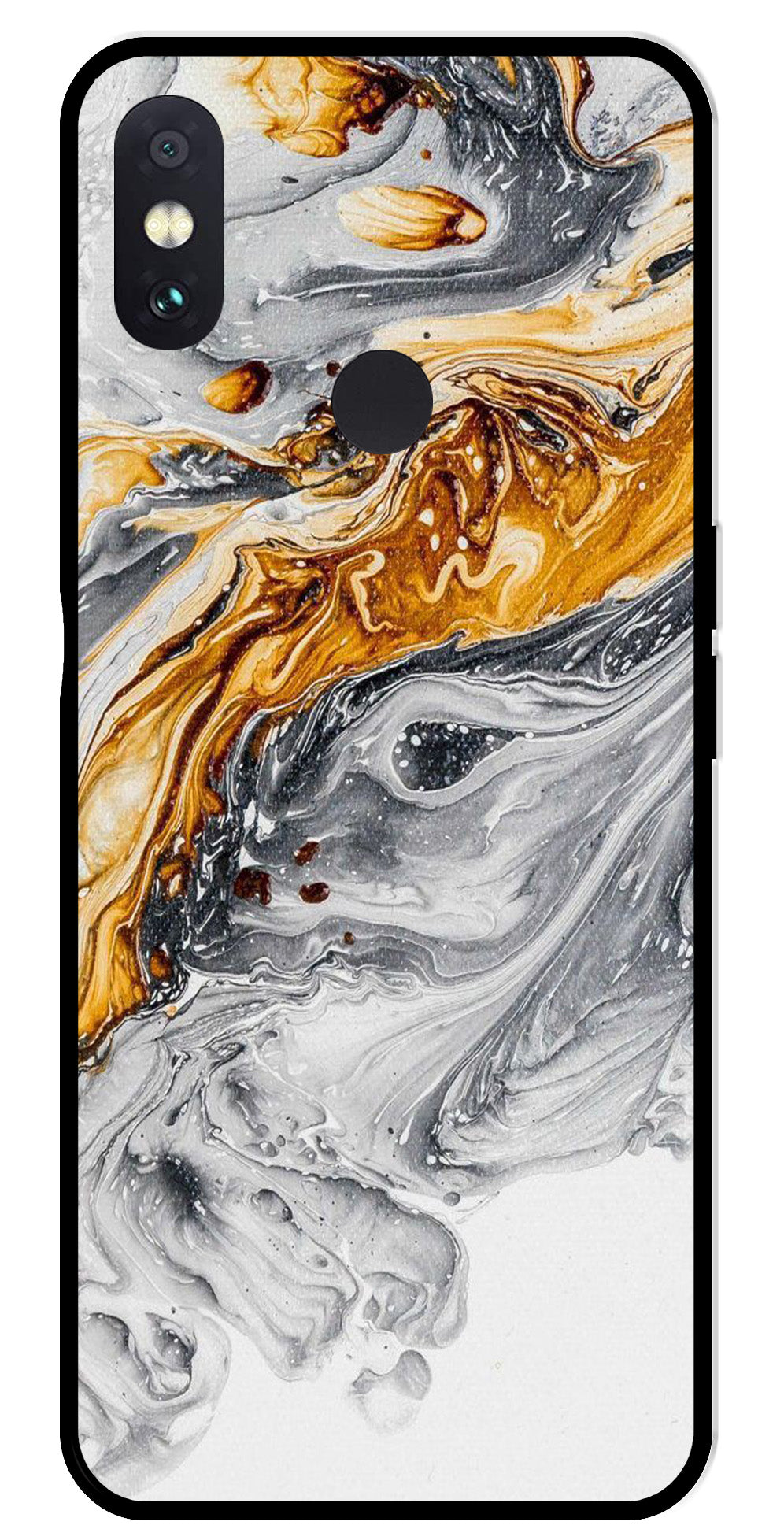 Marble Pattern Metal Mobile Case for Redmi Note 5 Pro Marble Pattern Metal Mobile Case for Redmi Note 5 Pro (Design No -36)