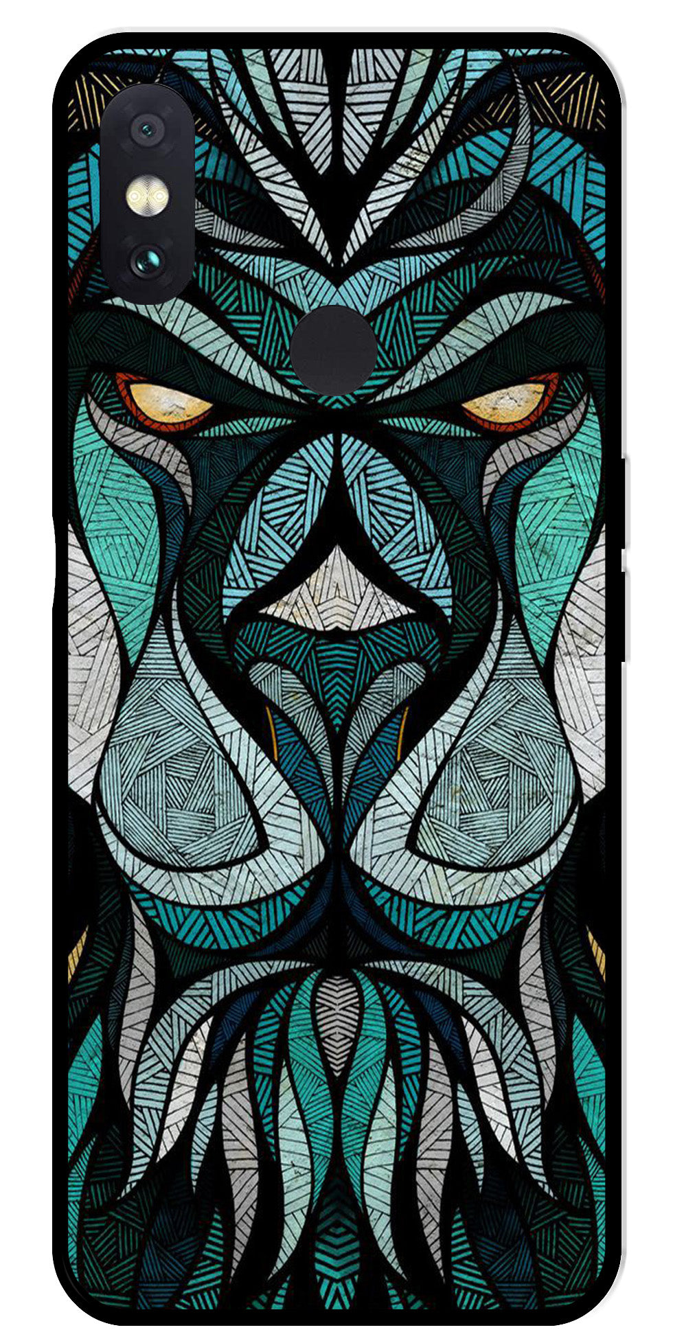 Lion Pattern Metal Mobile Case for Redmi Note 5 Pro Lion Pattern Metal Mobile Case for Redmi Note 5 Pro (Design No -40)