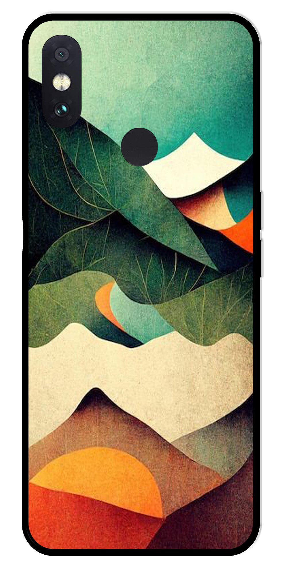 MultiColor Pattern Metal Mobile Case for Redmi Note 5 Pro MultiColor Pattern Metal Mobile Case for Redmi Note 5 Pro (Design No -43)