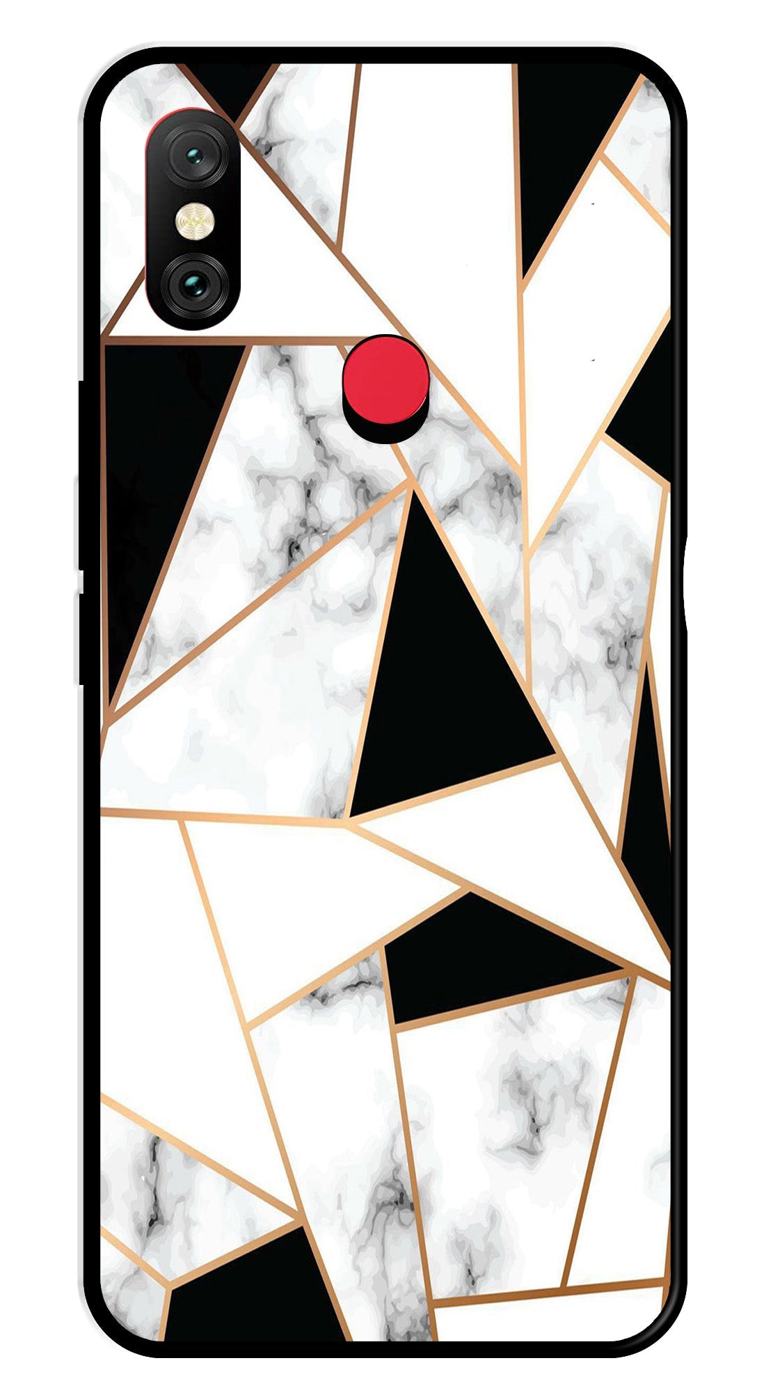 Marble Design2 Metal Mobile Case for Redmi Note 6 Pro Marble Design2 Metal Mobile Case for Redmi Note 6 Pro (Design No -08)