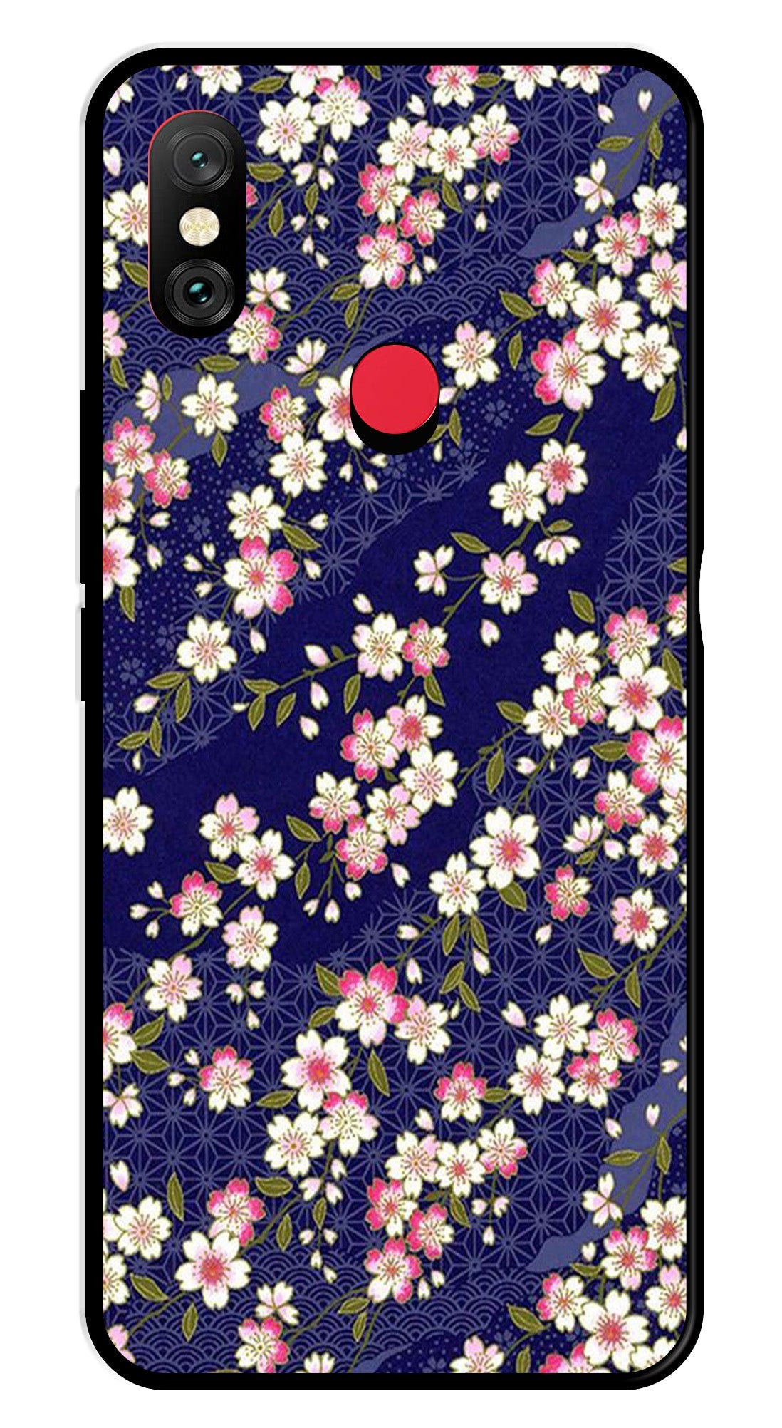 Flower Design Metal Mobile Case for Redmi Note 6 Pro Flower Design Metal Mobile Case for Redmi Note 6 Pro (Design No -25)