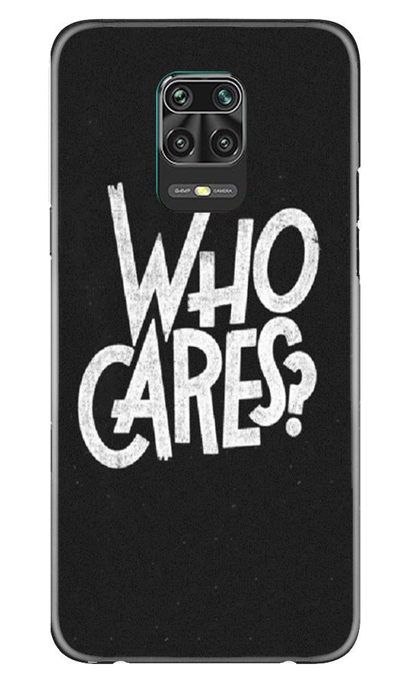 Who Cares Mobile Back Case for Xiaomi Redmi Note 9 Pro (Design - 94) Who Cares Case for Xiaomi Redmi Note 9 Pro