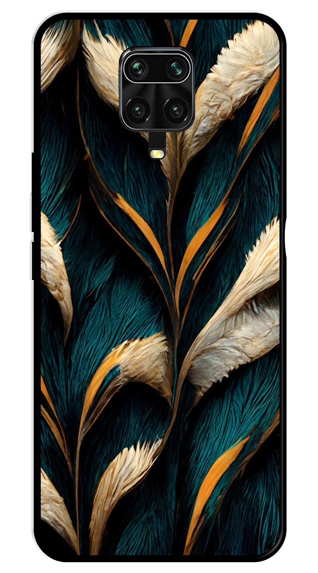 Feathers Metal Mobile Case for Redmi Note 9 Pro Max Feathers Metal Mobile Case for Redmi Note 9 Pro Max (Design No -30)