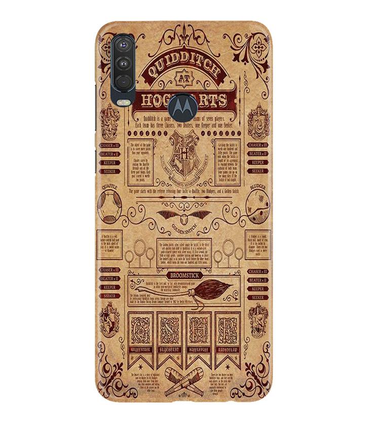 Hogwarts Mobile Back Case for Moto One Action (Design - 304) Hogwarts Mobile Back Case for Moto One Action (Design - 304)