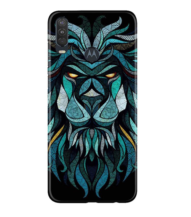 Lion Mobile Back Case for Moto One Action (Design - 314) Lion Mobile Back Case for Moto One Action (Design - 314)