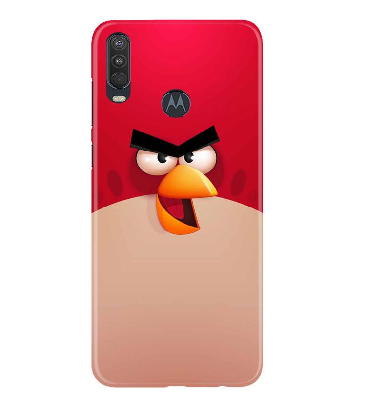 Angry Bird Red Mobile Back Case for Moto One Action (Design - 325) Angry Bird Red Mobile Back Case for Moto One Action (Design - 325)