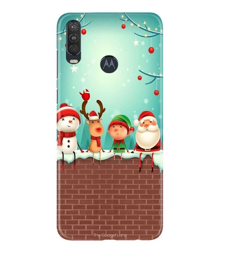 Santa Claus Mobile Back Case for Moto One Action (Design - 334) Santa Claus Mobile Back Case for Moto One Action (Design - 334)