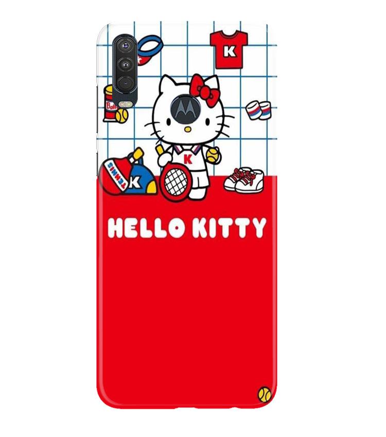 Hello Kitty Mobile Back Case for Moto One Action (Design - 363) Hello Kitty Mobile Back Case for Moto One Action (Design - 363)
