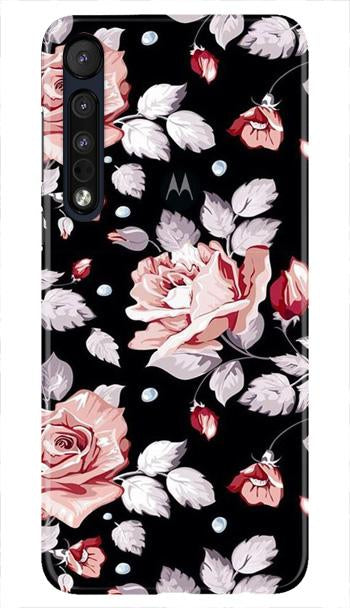Pink rose Mobile Back Case for Moto One Macro (Design - 12) Pink rose Case for Moto One Macro