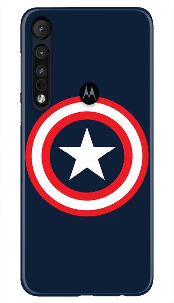 Captain America Mobile Back Case for Moto One Macro (Design - 42) Captain America Case for Moto One Macro