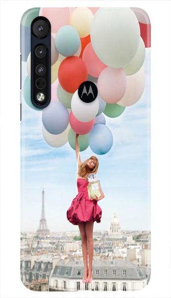 Girl with Baloon Mobile Back Case for Moto One Macro (Design - 84) Girl with Baloon Case for Moto One Macro
