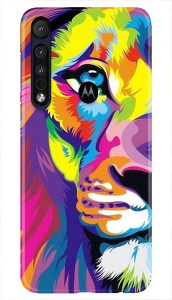 Colorful Lion Mobile Back Case for Moto One Macro (Design - 110) Colorful Lion Case for Moto One Macro (Design - 110)