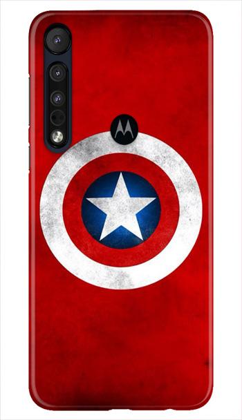 Captain America Mobile Back Case for Moto One Macro (Design - 249) Captain America Case for Moto One Macro (Design No. 249)