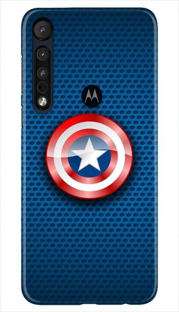 Captain America Shield Mobile Back Case for Moto One Macro (Design - 253) Captain America Shield Case for Moto One Macro (Design No. 253)