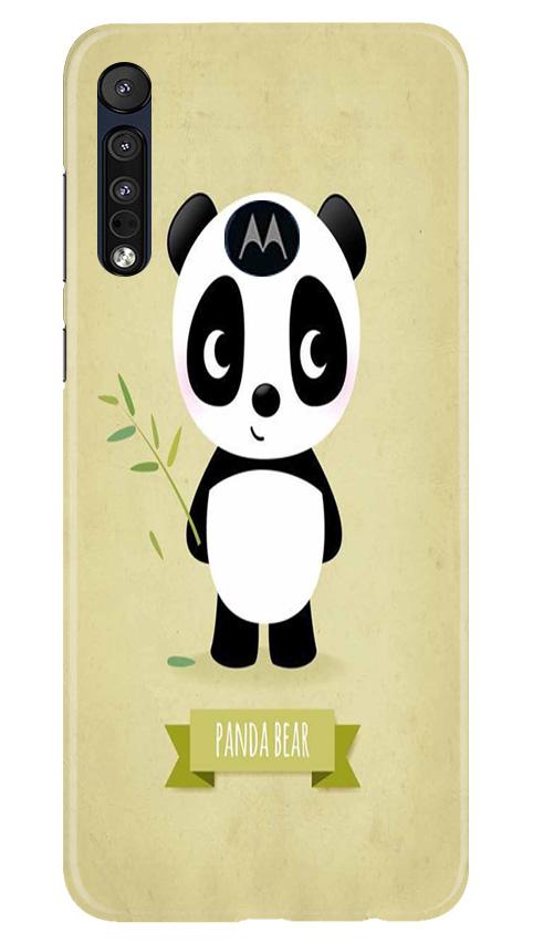 Panda Bear Mobile Back Case for Moto One Macro (Design - 317) Panda Bear Mobile Back Case for Moto One Macro (Design - 317)