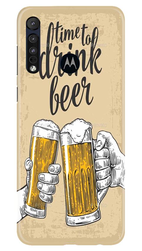 Drink Beer Mobile Back Case for Moto One Macro (Design - 328) Drink Beer Mobile Back Case for Moto One Macro (Design - 328)