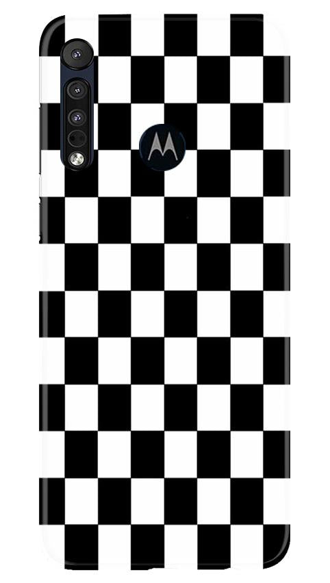 Black White Boxes Mobile Back Case for Moto One Macro (Design - 372) Black White Boxes Mobile Back Case for Moto One Macro (Design - 372)