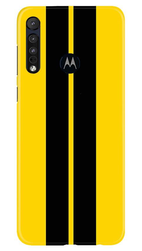 Black Yellow Pattern Mobile Back Case for Moto One Macro (Design - 377) Black Yellow Pattern Mobile Back Case for Moto One Macro (Design - 377)