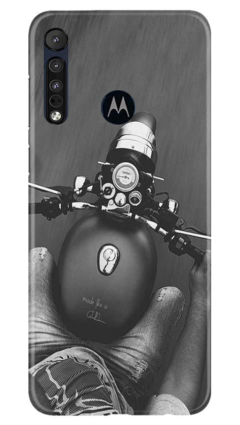 Royal Enfield Mobile Back Case for Moto One Macro (Design - 382) Royal Enfield Mobile Back Case for Moto One Macro (Design - 382)