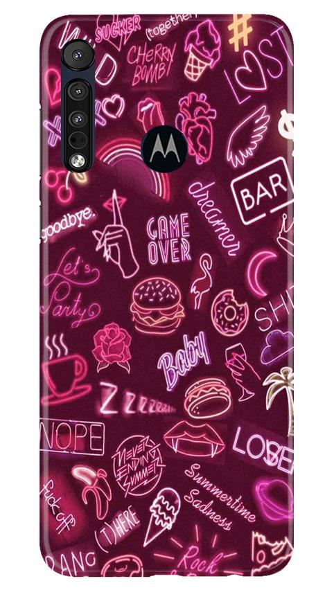 Party Theme Mobile Back Case for Moto One Macro (Design - 392) Party Theme Mobile Back Case for Moto One Macro (Design - 392)