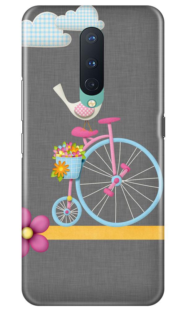 Sparron with cycle Mobile Back Case for OnePlus 8 (Design - 34) Sparron with cycle Case for OnePlus 8