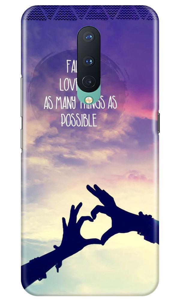 Fall in love Mobile Back Case for OnePlus 8 (Design - 50) Fall in love Case for OnePlus 8