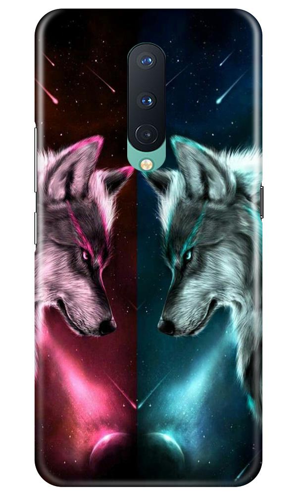 Wolf fight Mobile Back Case for OnePlus 8 (Design - 221) Wolf fight Case for OnePlus 8 (Design No. 221)