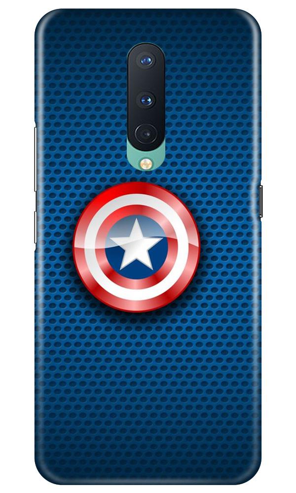 Captain America Shield Mobile Back Case for OnePlus 8 (Design - 253) Captain America Shield Case for OnePlus 8 (Design No. 253)