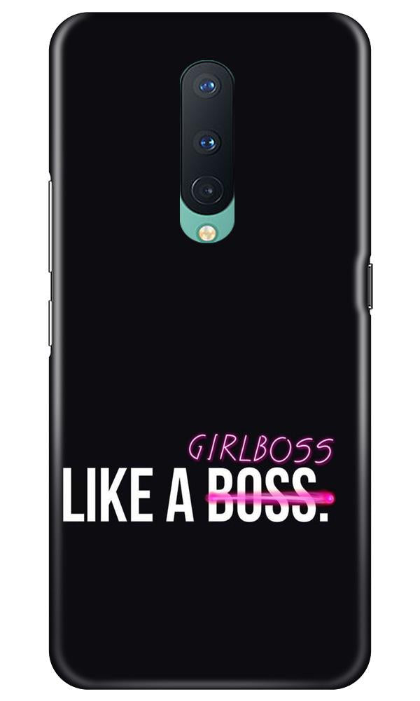 Like a Girl Boss Mobile Back Case for OnePlus 8 (Design - 265) Like a Girl Boss Case for OnePlus 8 (Design No. 265)