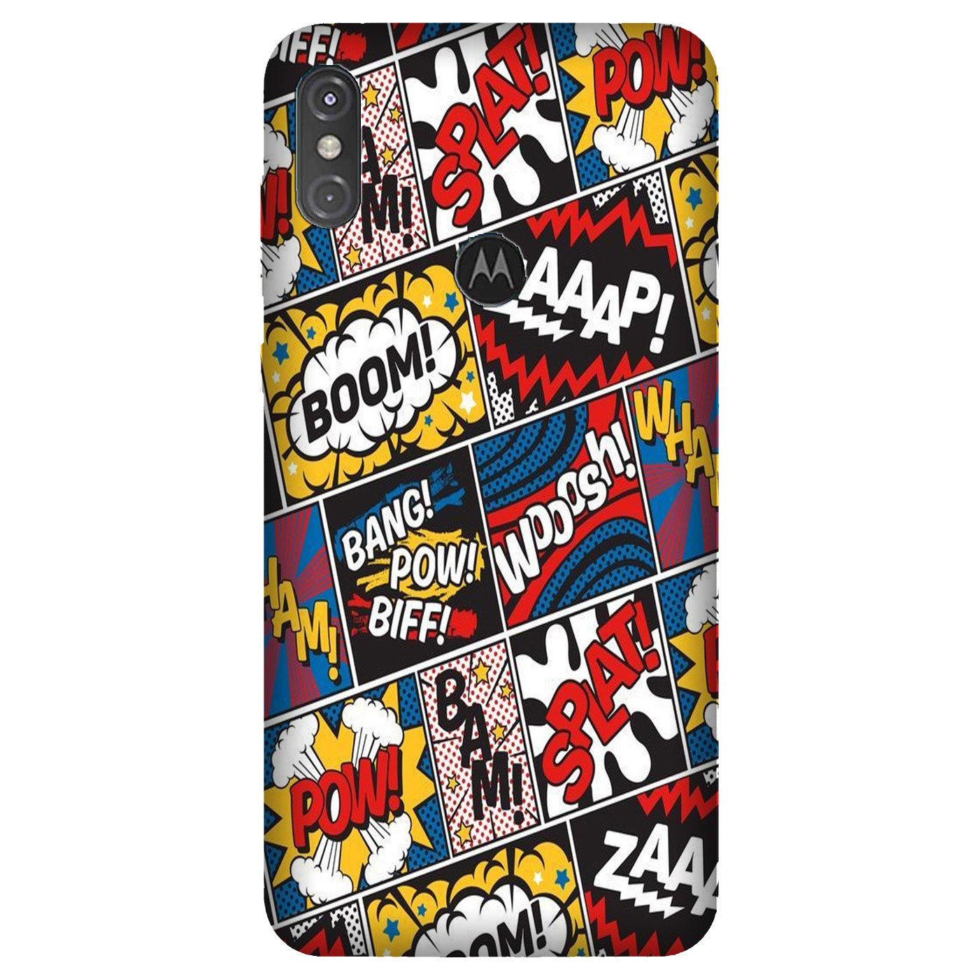 Boom Mobile Back Case for Moto One Power (Design - 302) Boom Mobile Back Case for Moto One Power (Design - 302)