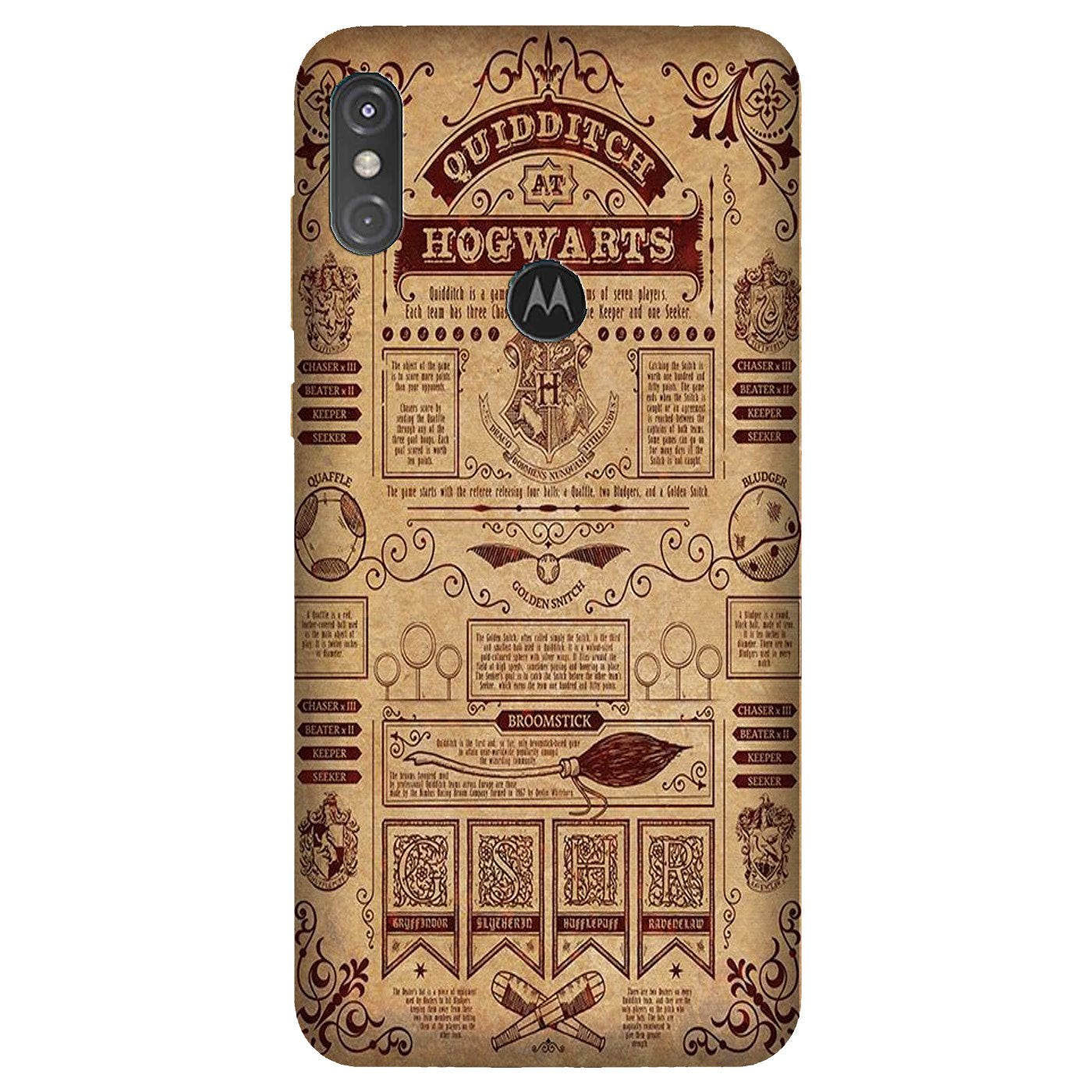Hogwarts Mobile Back Case for Moto One Power (Design - 304) Hogwarts Mobile Back Case for Moto One Power (Design - 304)