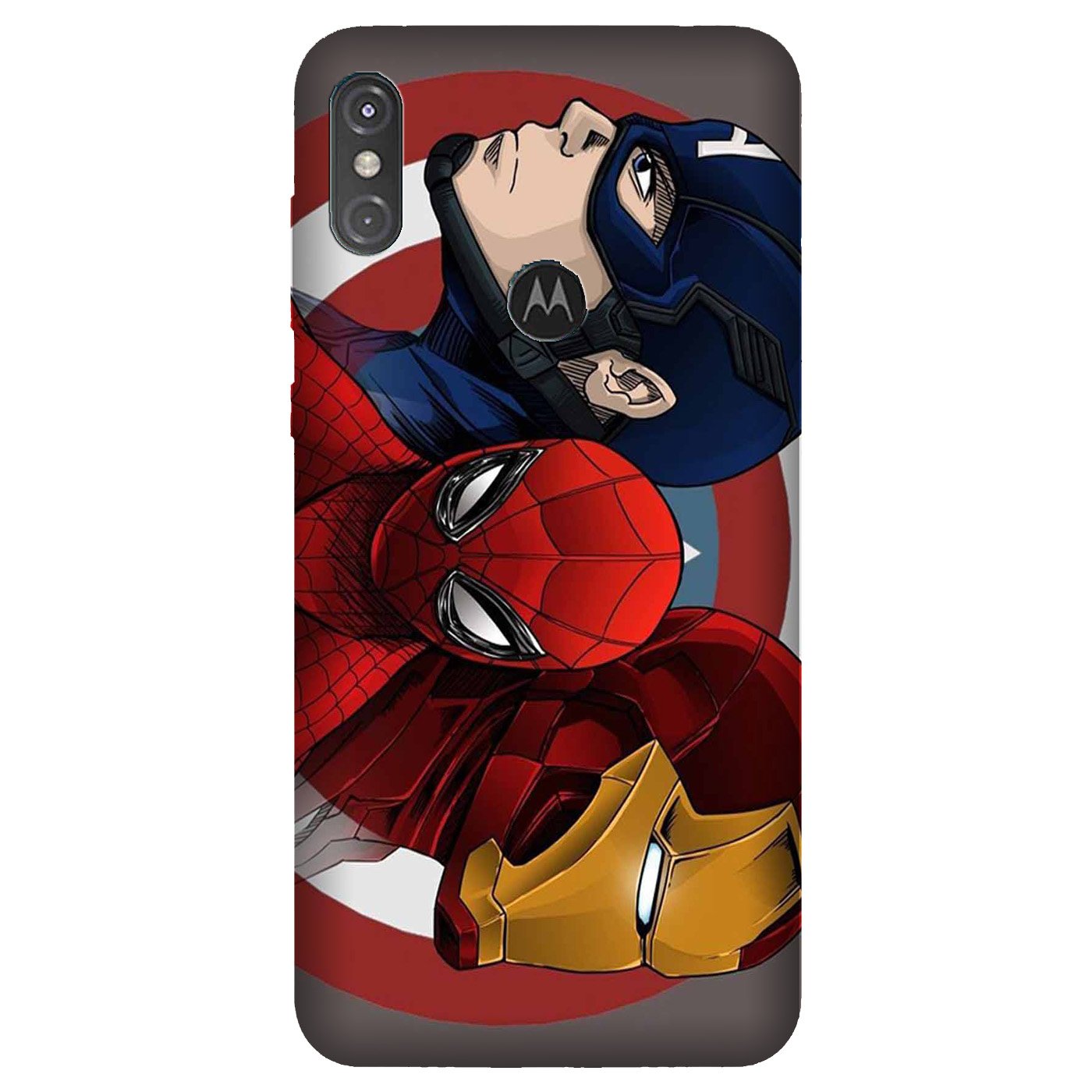 Superhero Mobile Back Case for Moto One Power (Design - 311) Superhero Mobile Back Case for Moto One Power (Design - 311)