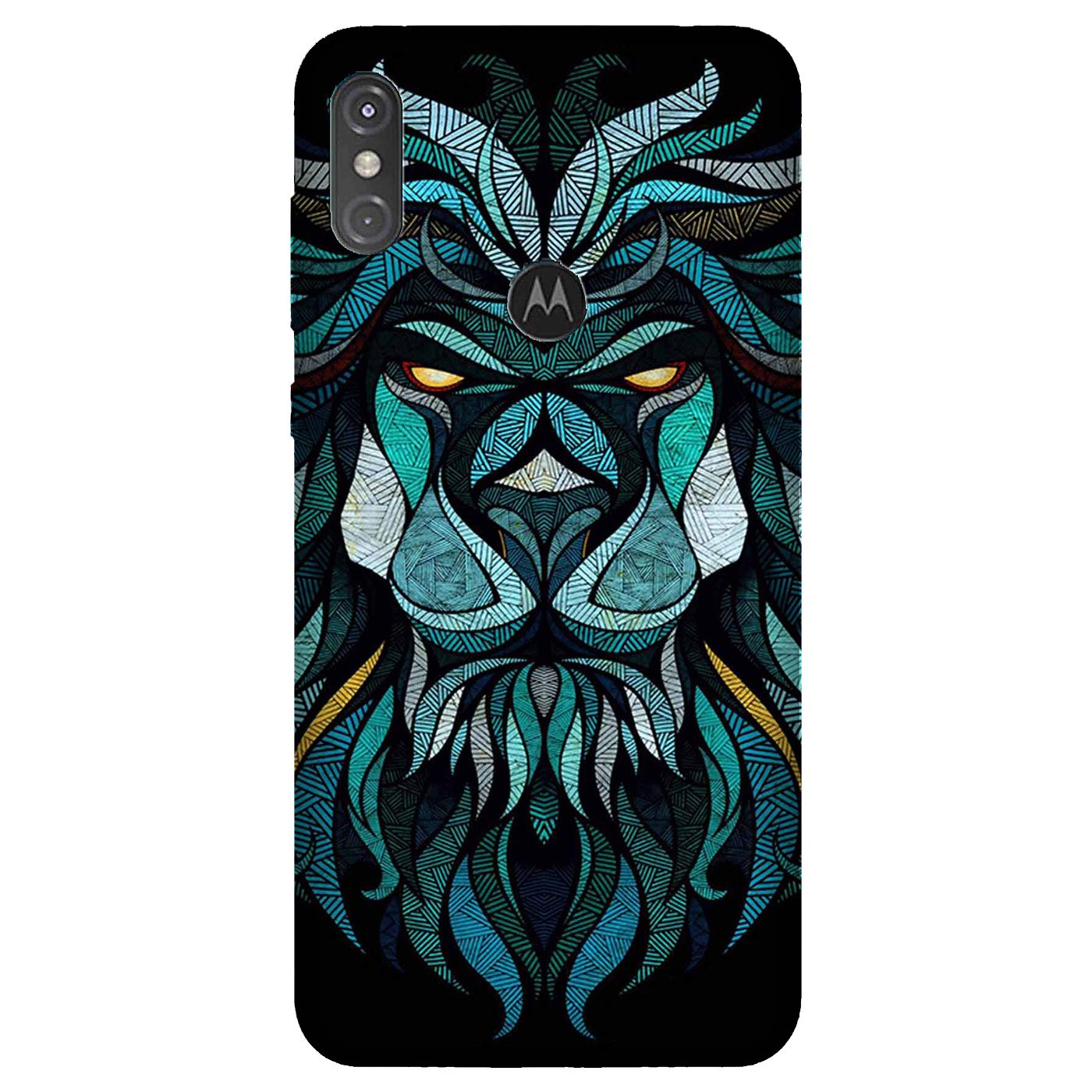 Lion Mobile Back Case for Moto One Power (Design - 314)