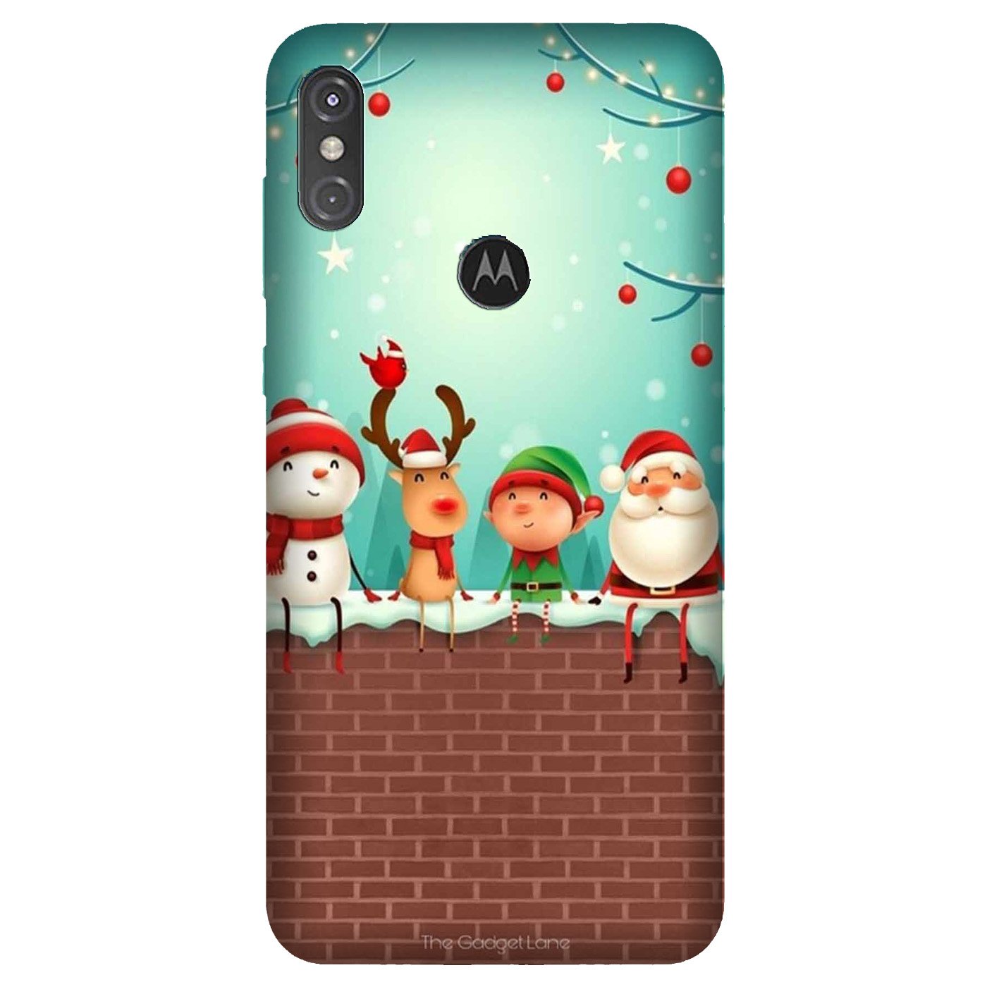 Santa Claus Mobile Back Case for Moto One Power (Design - 334) Santa Claus Mobile Back Case for Moto One Power (Design - 334)