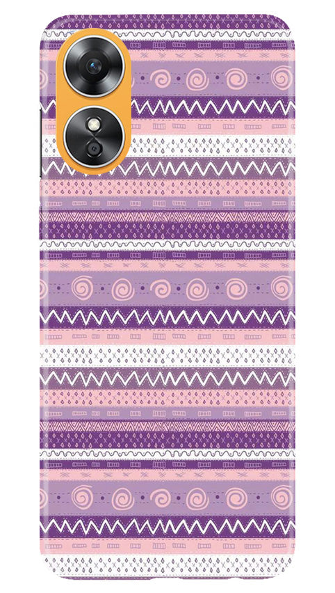 Zigzag line pattern3 Mobile Back Case for Oppo A17 (Design - 11) Zigzag line pattern3 Case for Oppo A17