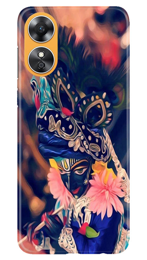 Lord Krishna Mobile Back Case for Oppo A17 (Design - 16) Lord Krishna Case for Oppo A17