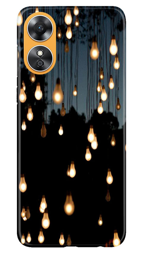 Party Bulb Mobile Back Case for Oppo A17 (Design - 72) Party Bulb Case for Oppo A17