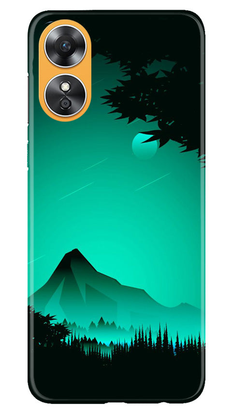 Moon Mountain Mobile Back Case for Oppo A17 (Design - 173) Moon Mountain Case for Oppo A17 (Design - 173)