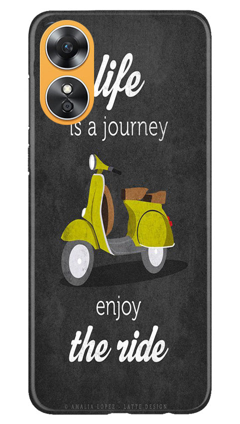 Life is a Journey Mobile Back Case for Oppo A17 (Design - 230) Life is a Journey Case for Oppo A17 (Design No. 230)