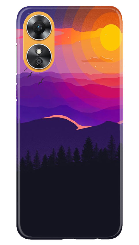 Sun Set Mobile Back Case for Oppo A17 (Design - 248) Sun Set Case for Oppo A17 (Design No. 248)